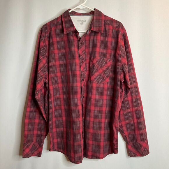 Horny Toad Other - Horny Toad Organic Cotton Red Plaid Button Up L/S Size Large